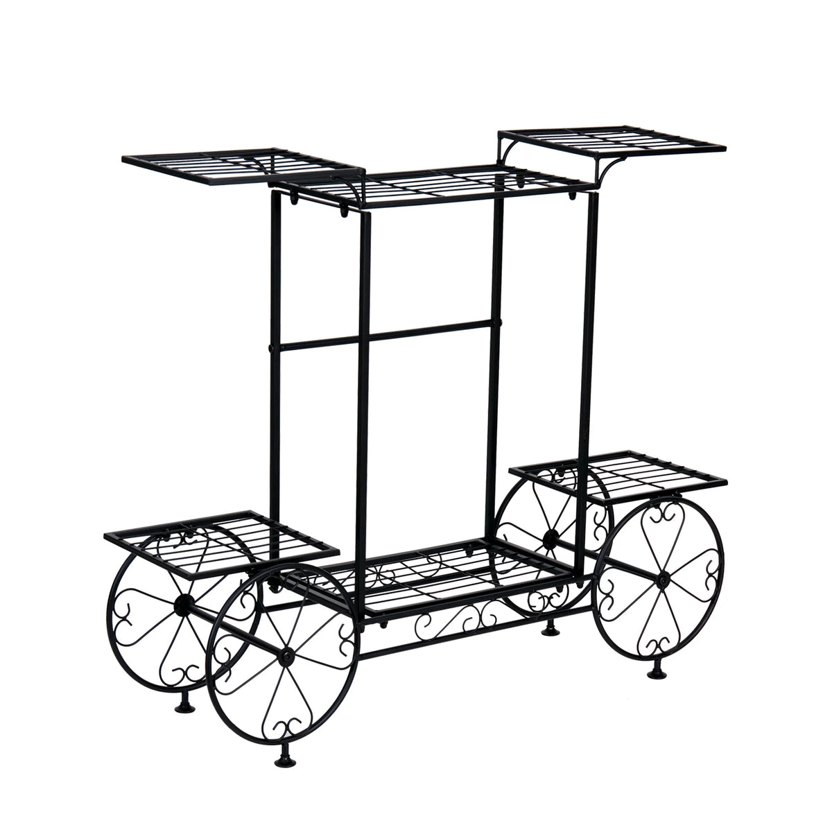 Metal Garden Cart Stand Flower Pot Holder....