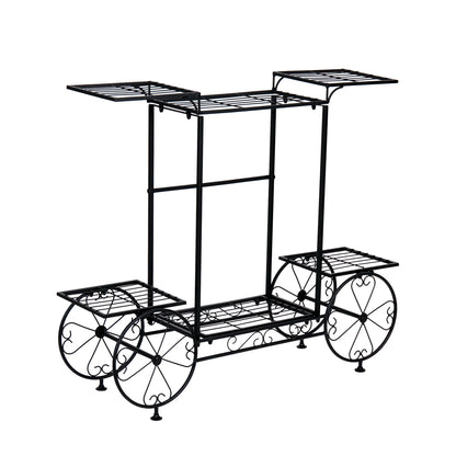 Metal Garden Cart Stand Flower Pot Holder....