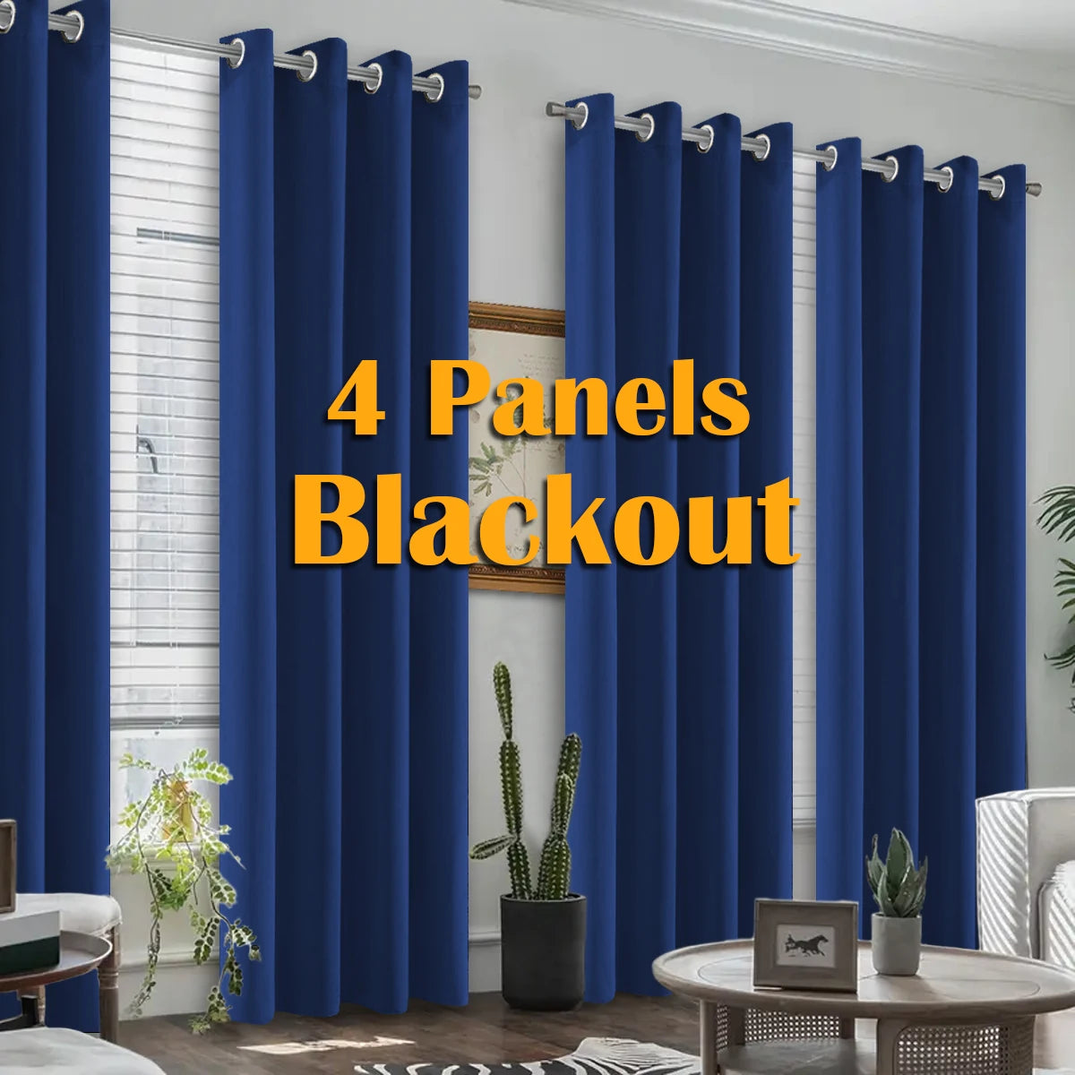 4PCS Blackout Curtains, Heat-Insulated Grommet Curtains For Darkening, 6 Colors, Many Sizes.....