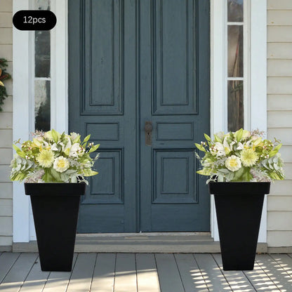 12Pcs Flower Buckets 13.4 In Floral Bucket Plastic