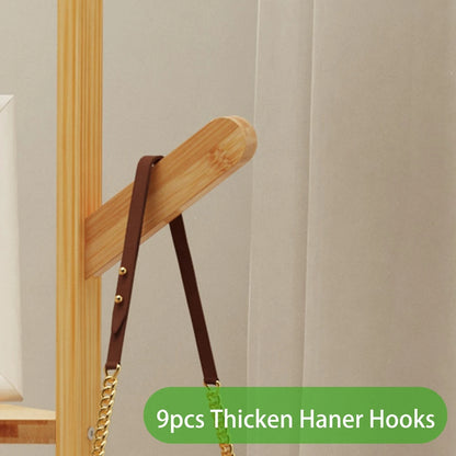 Bamboo Corner Tree Coat Rack, Hooks And Shelves, 65.75 x 15.75 x 15.75in