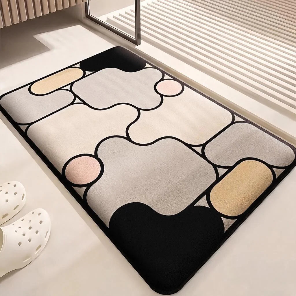 Thick Absorbent and Plush Bathroom Mat  Non-Slip