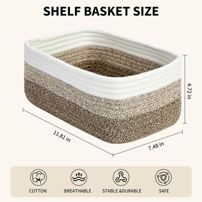 Cotton Rope Storage Basket Woven Basket
