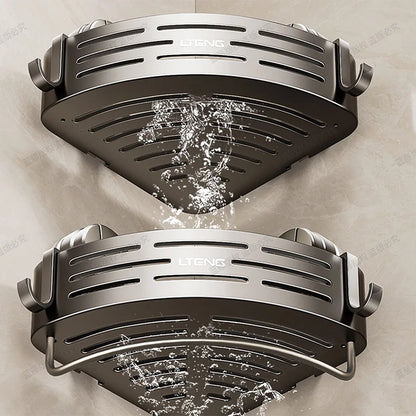 Wall Mounted Shower Basket, Rust-Free Suction Shelf, Quick Installation, No Tools Needed....