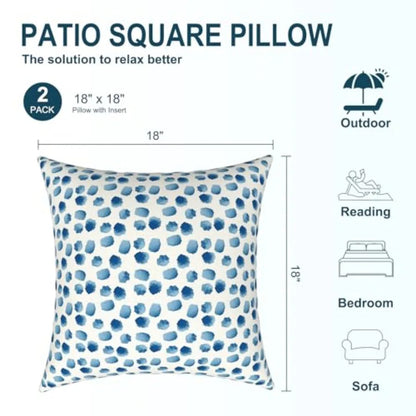 Pack of 2 Waterproof Indoor Outdoor Throw Pillow sets....