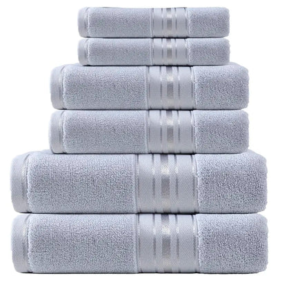 6-Piece, 9 Colors Towel Set,  100% Cotton Turkish Bath Towels, 55x27 In. Hand Towels And Washcloths for Bathroom.....