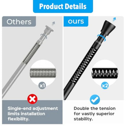 40 to 73 Inch 1PCS, Stainless Steel Shower Curtain Rod No Drilling Expandable, Adjustable.....