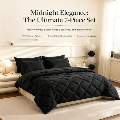5pcs/7pcs Twin Full Queen King Bedding Sets  Comforter Flat Sheet Fitted Sheet Pillowcases Sleeping Sets