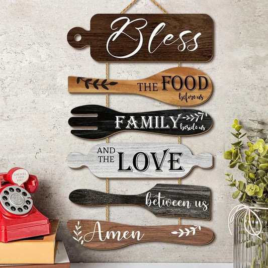 1 Set Prayer Wooden Hanging Sign Wall Art.....