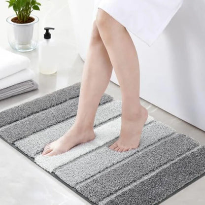 Bathroom Rugs 24x17, Soft Absorbent, Non-Slip Rubber Backing, Machine Washable