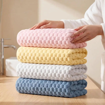 4 Pcs. Extra Large, 55In.x27In. Quick Dry Microfiber Bath Towels Set - Ideal for Bathroom....