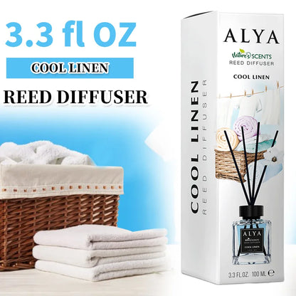 3.3oz Reed Diffuser Set with 14 Different Scents & 4 Incense Sticks, Essential Oil Air Freshener....