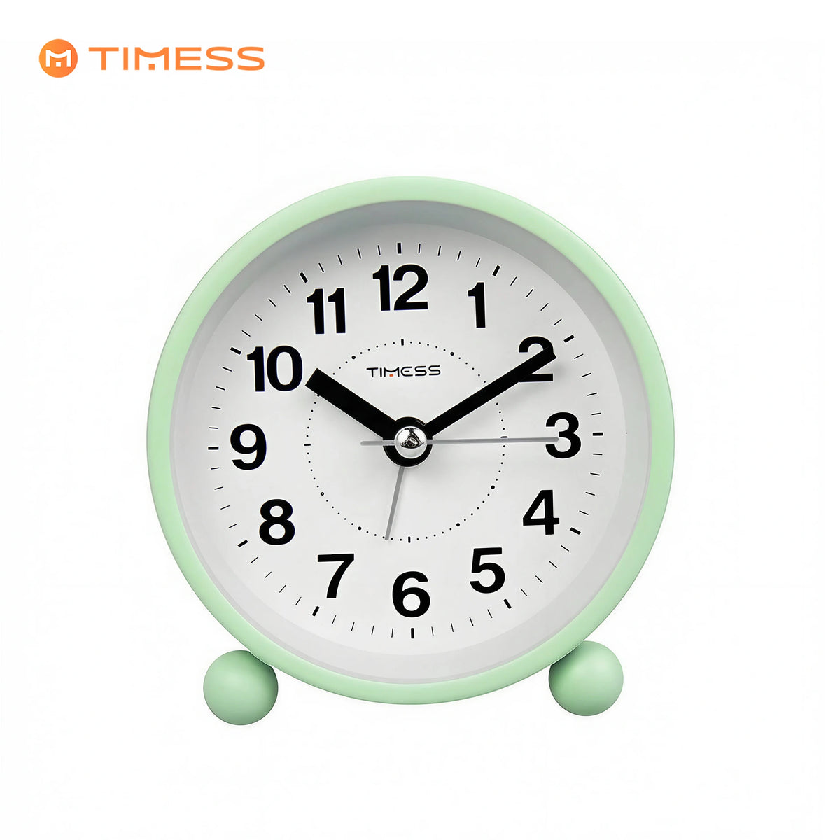 3.4 Inch Small Analog Alarm Clock, Silent Non-Ticking Clock with Loud Alarm, Battery Operated. 3 Colors....