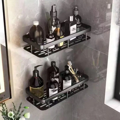 Bathroom Shelf No Drill Wall Mounted Aluminum