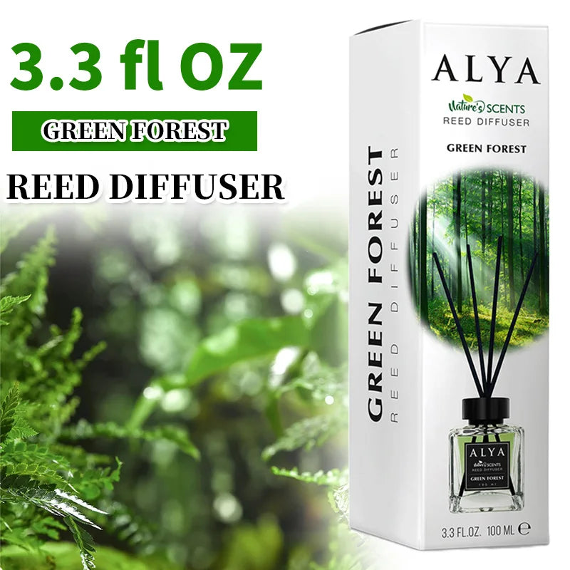 3.3oz Reed Diffuser Set with 14 Different Scents & 4 Incense Sticks, Essential Oil Air Freshener....