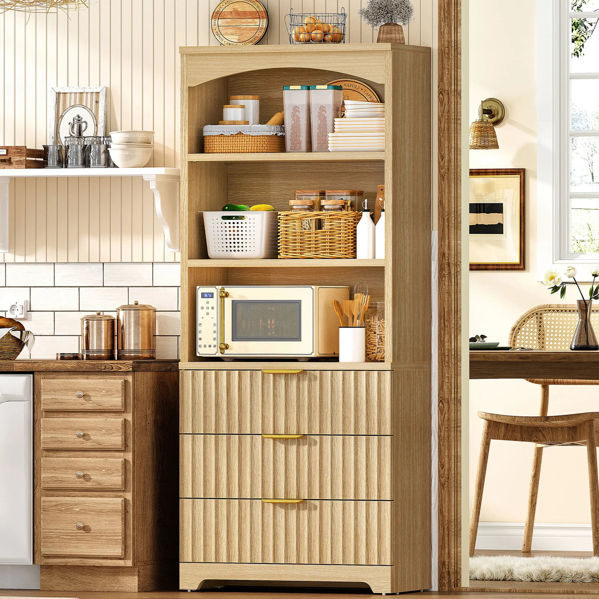 Tall Bookshelf, Bookshelves  with Drawers