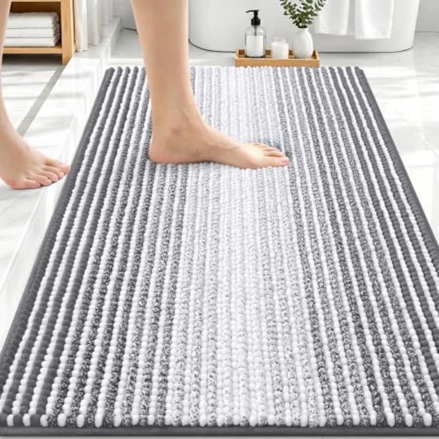 Bathroom Rugs 30x20, Absorbent Chenille, Rubber Backing, Machine Wash Dry...
