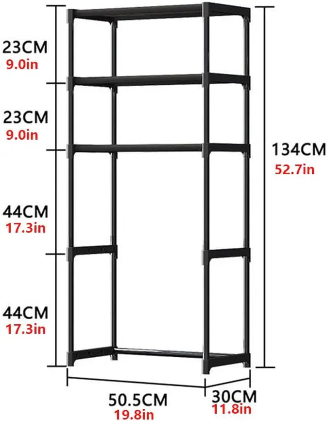 Bathroom Storage Rack Over The Toilet Shelf 3 Tier, Metal