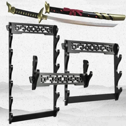 4/5/6-Layer Wooden Katana Sword Shelf Holder....