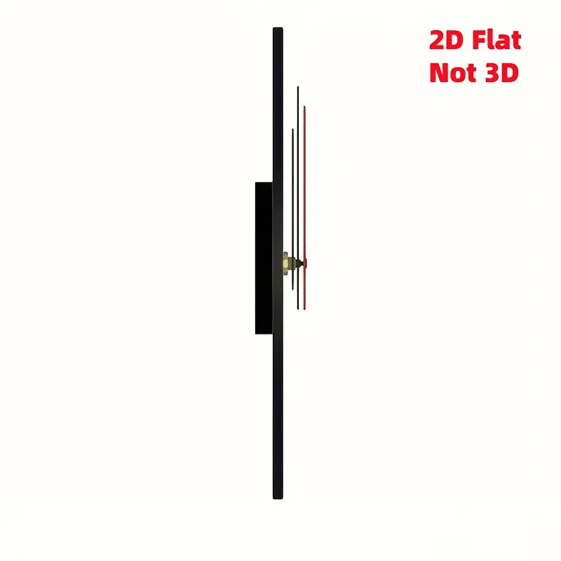 10 Inch Wall Clock, AA Battery Not Included, 2D Flat Design