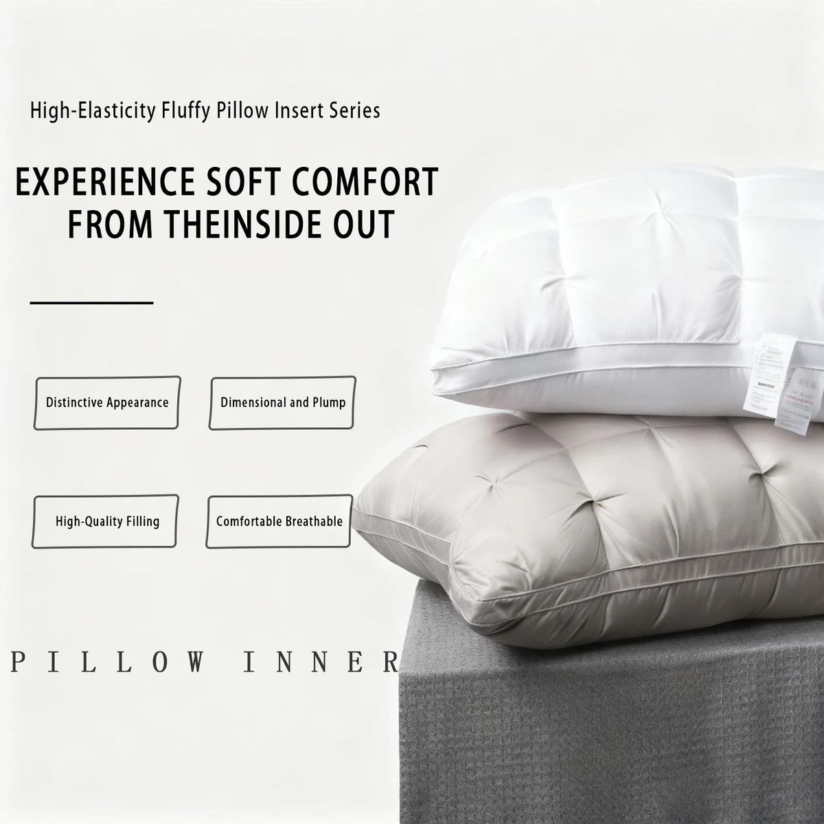 Luxury Hotel-Quality Pillow . Ergonomic Design For Great Support,