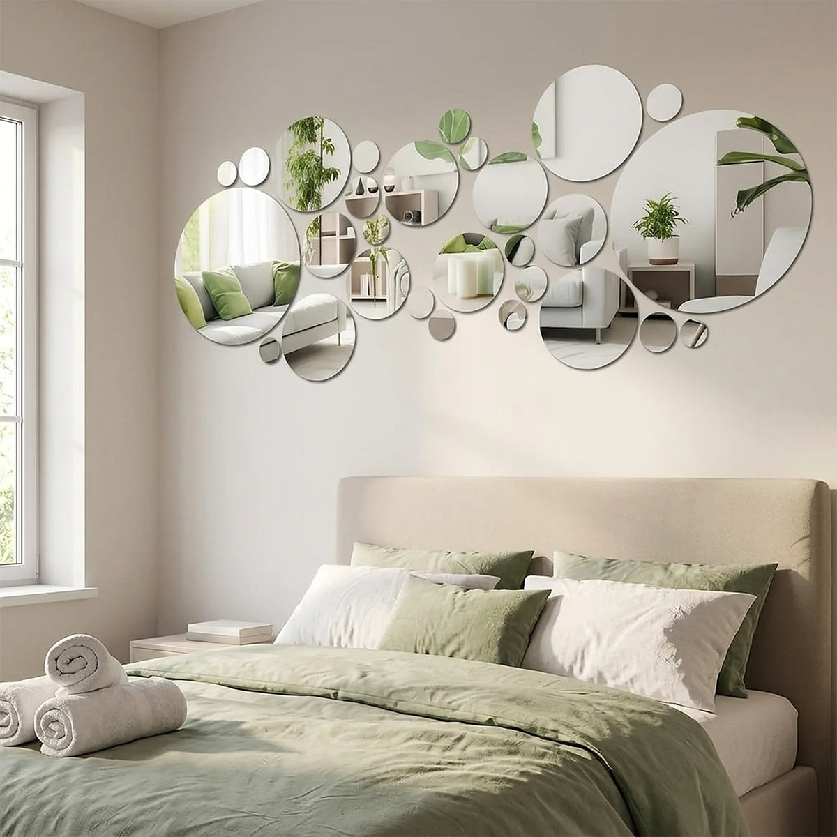 Acrylic Mirror Wall Stickers, Removable Decals....