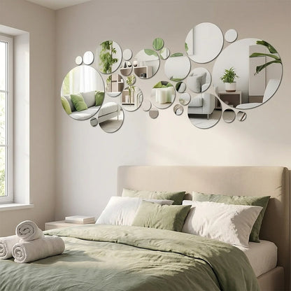 Acrylic Mirror Wall Stickers, Removable Decals....