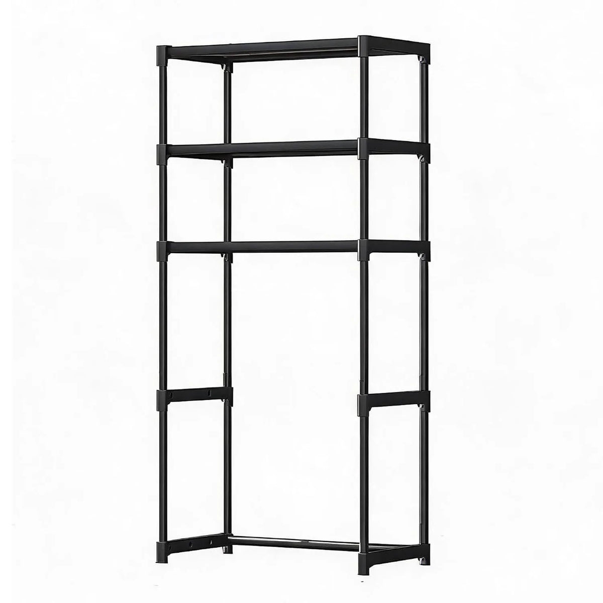 3 Tier Over the Toilet Shelf, Freestanding, Black