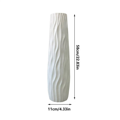 Large Tall Simple Plastic Flower Vase