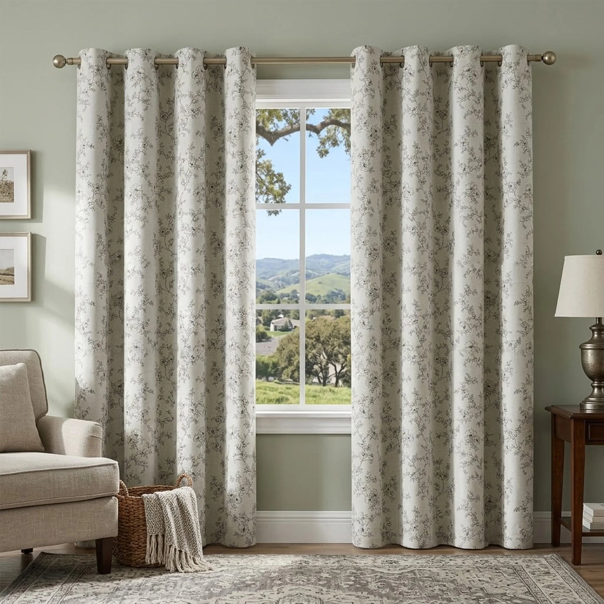 4 Sizes, 2 Panels Indoor Home Drapes, Grommet Top Blackout, Sun Protection, ! Color....