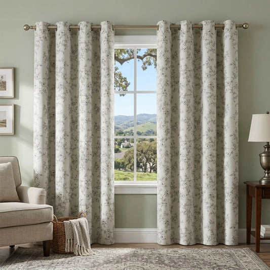 4 Sizes, 2 Panels Indoor Home Drapes, Grommet Top Blackout, Sun Protection, ! Color....