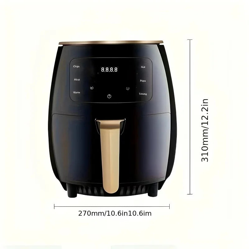 4.5L Air Fryer, Capable of Frying, baking, Roasting, Heating Food, with LED Digital Touch Screen...