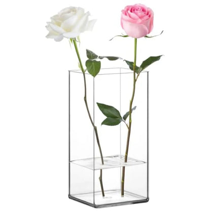 Plastic Vase, 4" W x 8" H  Acrylic Flower Vase