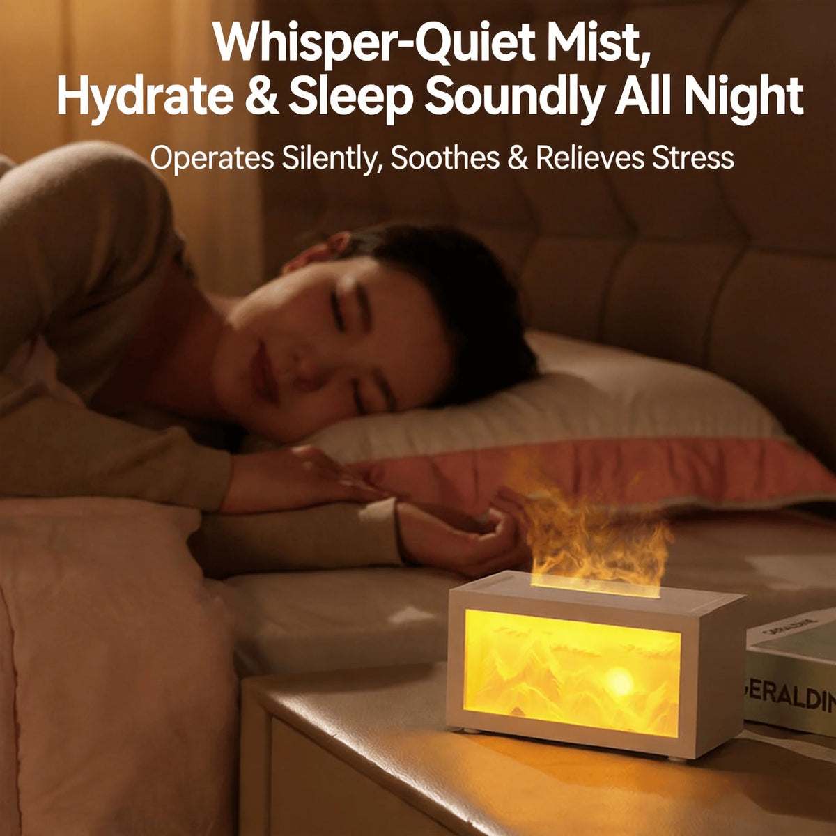 2026 5 Oz New Sunrise Golden Mountain Themed Air Diffuser Humidifier, Aromatherapy Essential Oil Diffuser, with Timer,