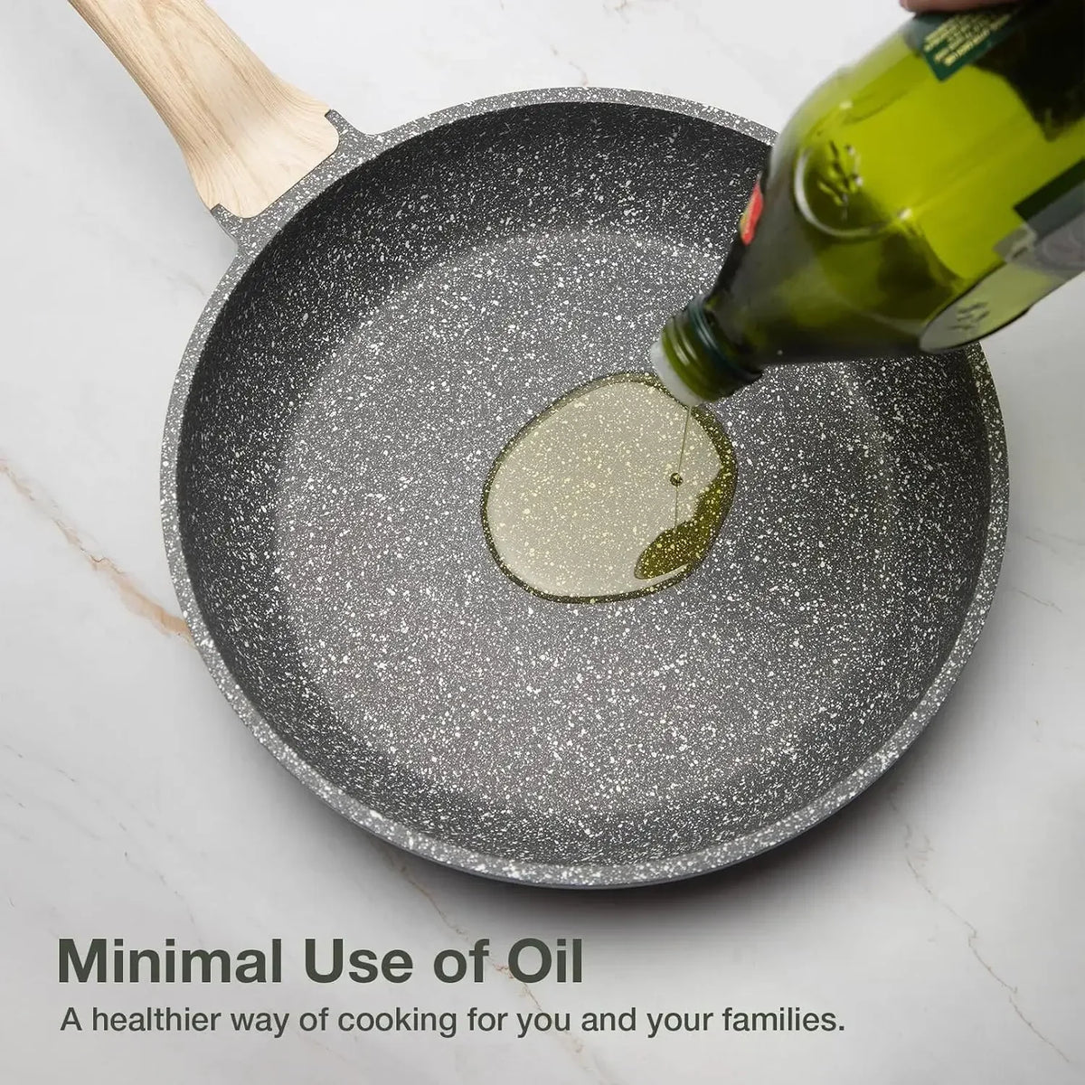 8 Inch Classic Granite Nonstick Frying Pan Skillet
