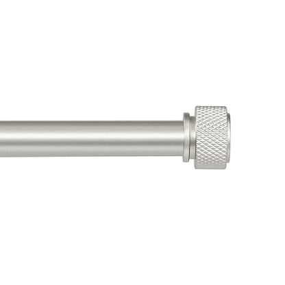 5/8" Diameter Adjustable Single Drapery Curtain Rod Set , 28"-48"/48"-84"/84"-120", 3 Colors......