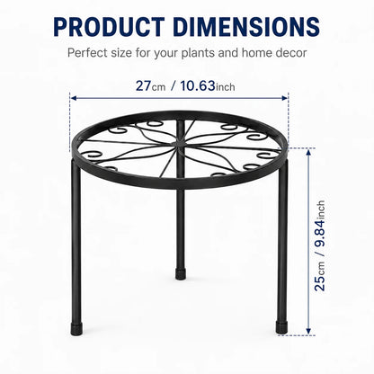 4 Tier Corner Metal Plant Stand, Flower Pot Shelf Indoor Outdoor