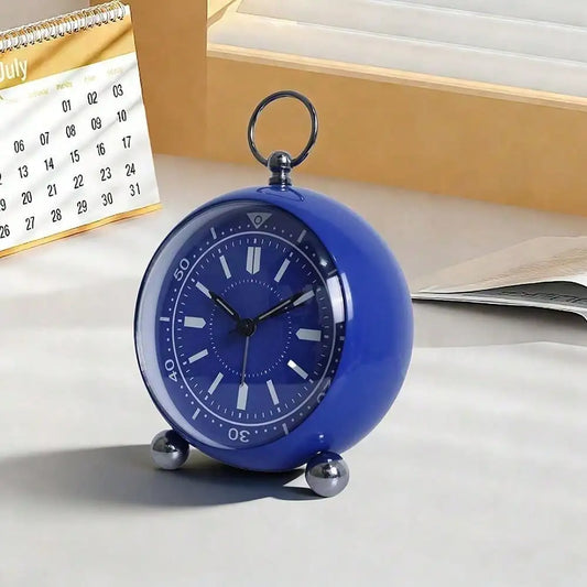 Non Ticking Alarm Clock, Battery Powered, Retro, 3 Colors.....
