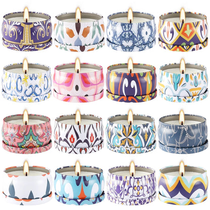 16 Victoria Scented candles, 2.5 Oz made Of high-end soy wax1.5 In High, 2.3 In Wide.....