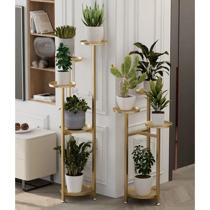 5 Tiered Metal Plant Stand Indoor, with Anti-slip Feet ...