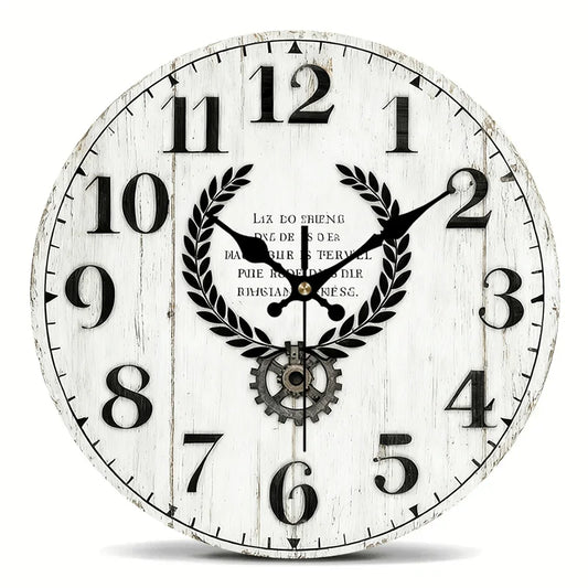 Gear Print Wall Clock, 4 Sizes, AA Bater Not Included....